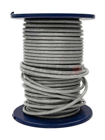 DIN 3055 Трос сталь в ПВХ SWR M 6 PVC М 8 (100м)