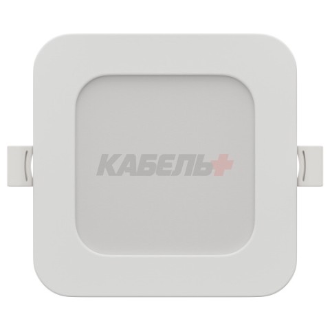 06-166 Панель светодиодная встраиваемая, 3 ССT, 10Вт, 230В/50Гц, 800лм, 3000-4000-6500К, IP44, 120х120х26мм, квадрат, белый, посадочное отверстие Ø 90-110мм