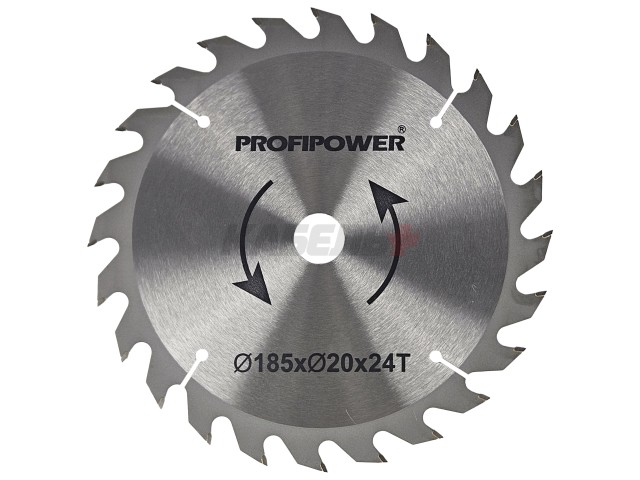 Пила циркулярная E0266 PROFIPOWER ДП-185B (1400Вт, 5500об/мин, диск 185х20мм, пропил 42/60мм, 45°)