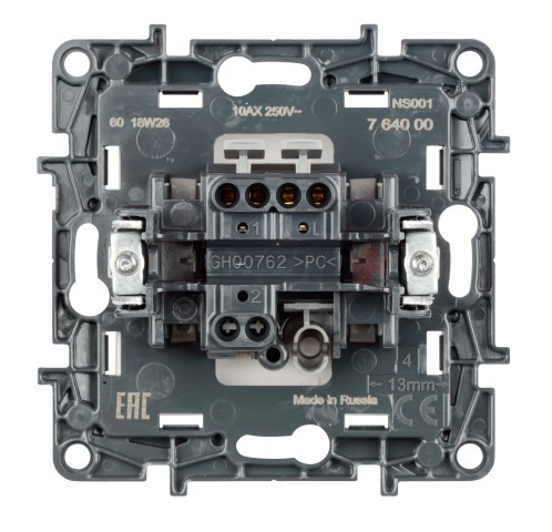Переключатель перекрёст. (белый), Structura