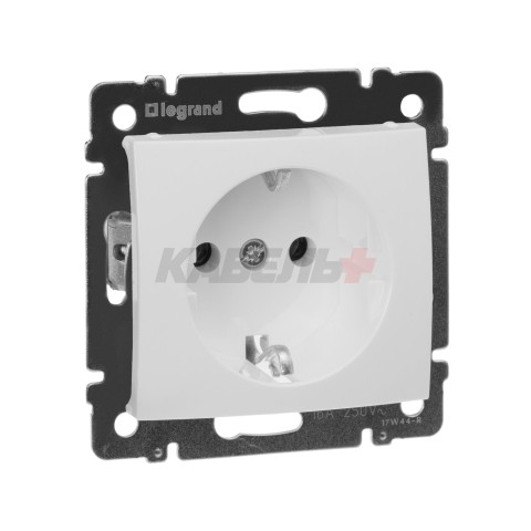 Valena - Розетка 2P+E нем. стд. белая