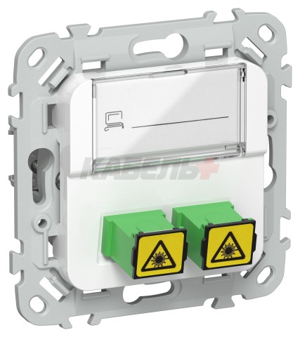 FLITE Розетка 2-местная оптоволоконная РОВ-2-ФлБ белый IEK