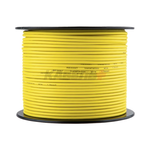 Провод ПГВА 1х1,50мм², желтый, бухта 100м REXANT