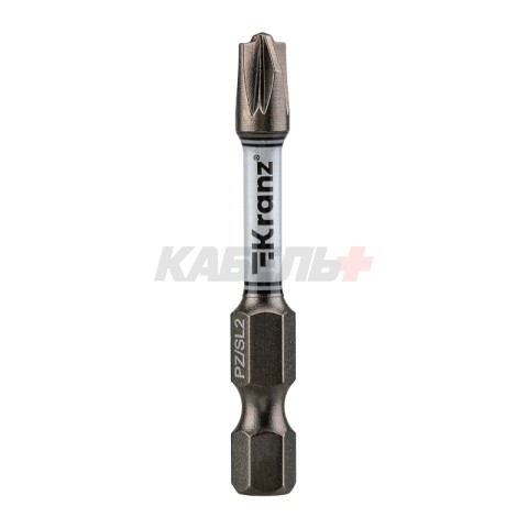 Бита для шуруповерта PZ/FL2х50 мм (2 шт/уп) KRANZ, KR-92-0419-2