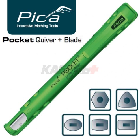 Точилка-держатель для карандашей PICA Pocket Quiver & Blade