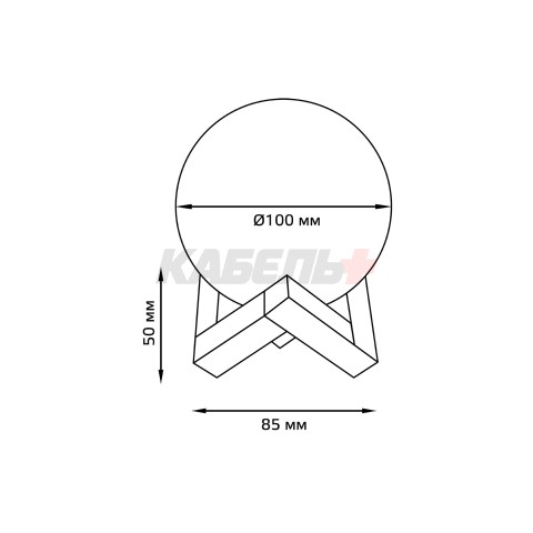 Светильник настольный Gauss NN002 3D Луна 1W RGB 5V Li-ion 450mA D10см белый c пультом LED 1/6/24