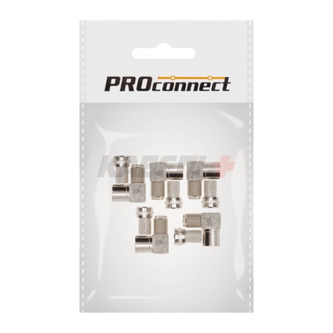 Переходник угловой гнездо F – гнездо TV PROconnect