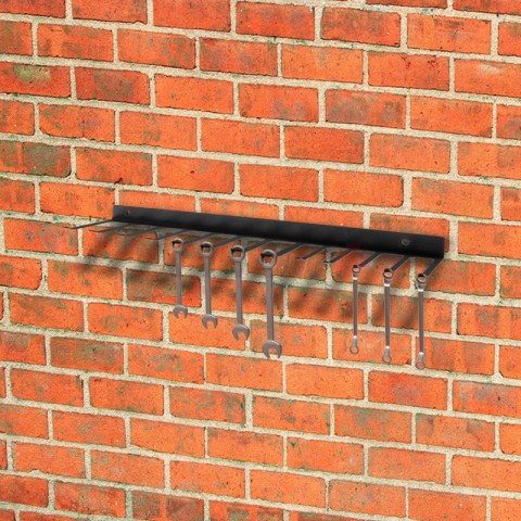 Держатель для гаечных ключей, настенный, черный REXANT