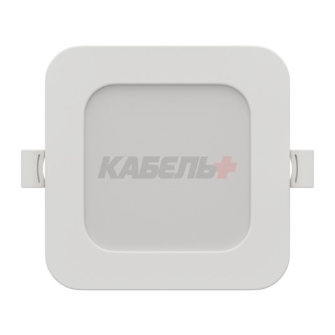 06-166 Панель светодиодная встраиваемая, 3 ССT, 10Вт, 230В/50Гц, 800лм, 3000-4000-6500К, IP44, 120х120х26мм, квадрат, белый, посадочное отверстие Ø 90-110мм
