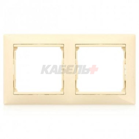 VALENA DIY Рамка 2-местная жемчужный