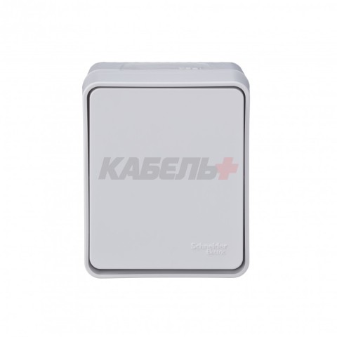 ATLASDESIGN PROFI IP54 О/У 1-клавишный ПЕРЕКЛЮЧАТЕЛЬ, сх.6, 10АХ, БЕЛЫЙ