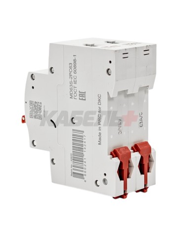 Автоматический выключатель YON max типа MD63S, 4,5кА, 2 полюса, хар-ка C, 63А DKC