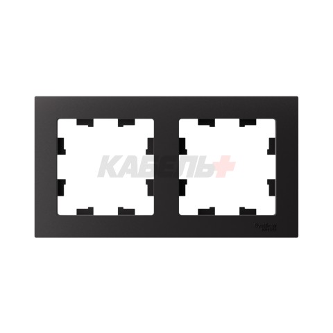 ATLASDESIGN 2-постовая РАМКА, универсальная, КАРБОН