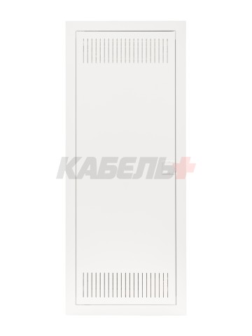 U60ES IT PL, Щит встраиваемый мультимедийный, 5 рядов, металл. дверца со слотами для охлаждения, IP30