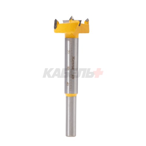 Сверло Форстнера по дереву, 25мм, цилиндрический хвостовик KRANZ