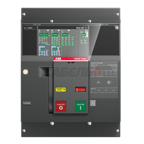 Авт. выключатель Tmax XT7S M 1600/1600 Ekip Dip LSI, 1600A 3P 50kA It=0.4...1In Ie=1...10In селектив