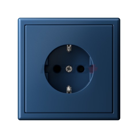 ARTGALLERY РОЗЕТКА с заземлением со шторками, 16А, механизм, быстрозажим. клем., АКВАМАРИН