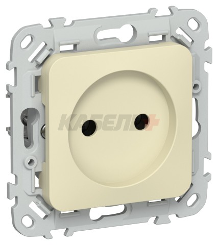 FLITE Розетка без заземления без защитных шторок безвинтовое крепление 10А РС01-1-ФлН навахо IEK