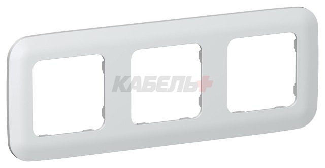 FLITE Рамка 3-местная РУ-3-А-ФлЖ жемчуг IEK