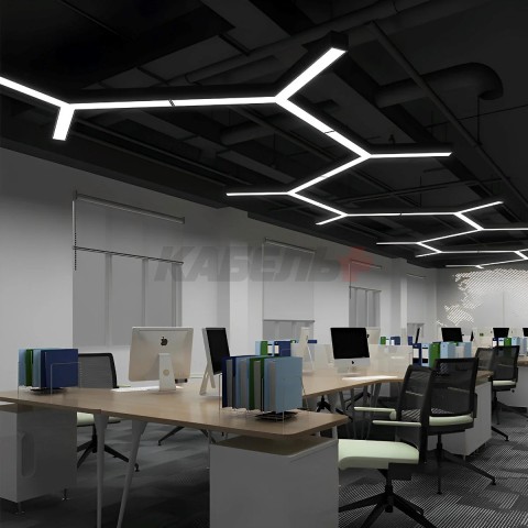 Св-к светодиодный матовый Gauss IP40 1180*70*55мм 48W 4600Лм 6500K Shop Lighting белый 1/12