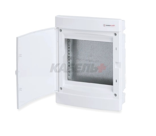 U24CW IT, Щит встраиваемый мультимедийный, 2 ряда, белая дверца, IP40