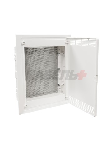 Щит скрытой установки Multimedia (507х426х72), IP-40 // Hager - Golf (Белая дверь с перфорацией)