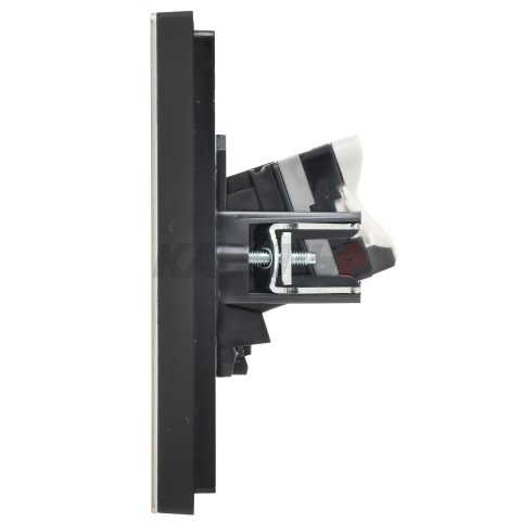 FORTE&PIANO Розетка компьютерная двойная RJ45 кат.5E FP633M металл шампань IEK