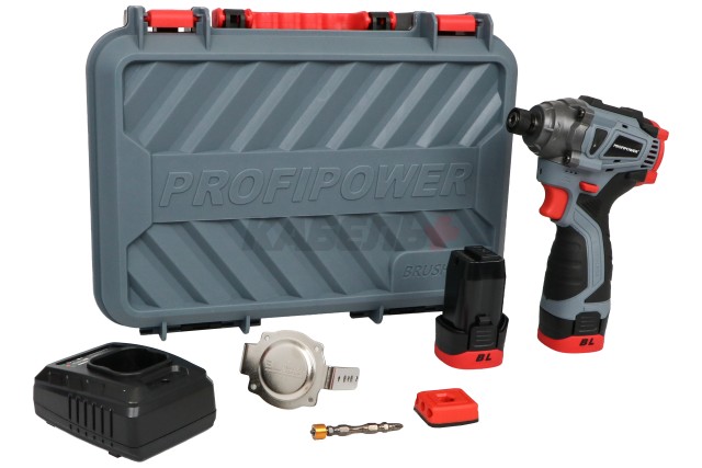 Аккумуляторный бесщеточный винтоверт PROFIPOWER BL-162(16В,160Нм,Li-ion 2шт,2.0Ач,3 скорости,З/У,в кейсе)