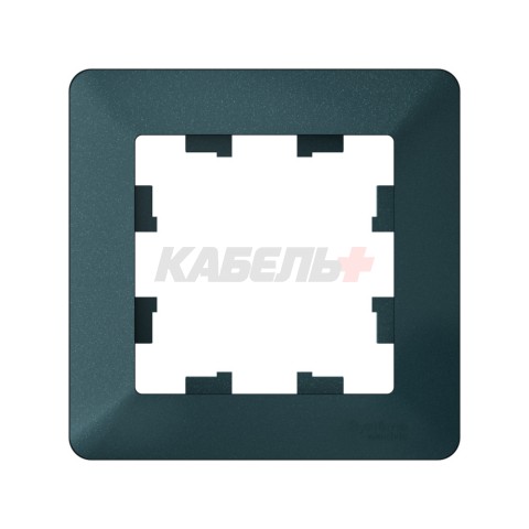 ATLASDESIGN AIR 1-постовая РАМКА, ИЗУМРУД/дымчатый черный