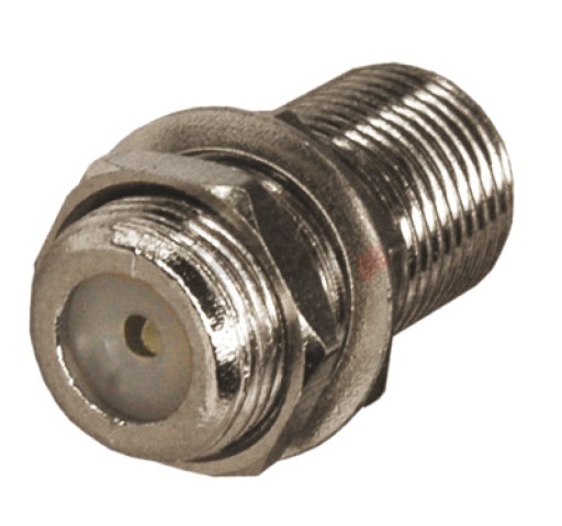 Переходник гнездо F – гнездо F, бочка с кольцом REXANT