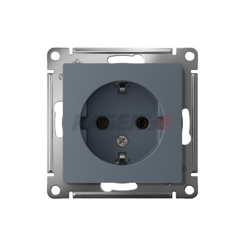ATLASDESIGN РОЗЕТКА с заземлением без шторок, 16А, механизм, ГРИФЕЛЬ