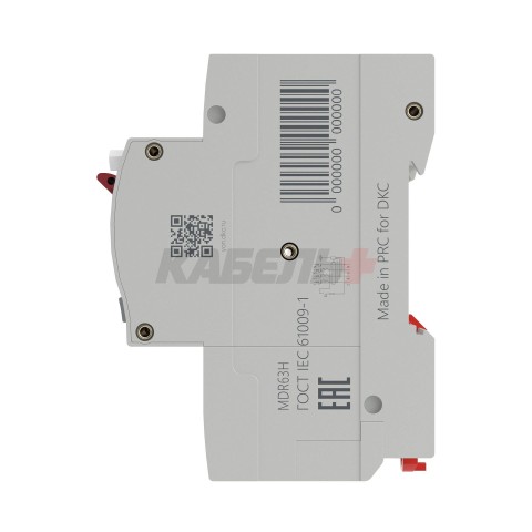 Дифавтомат YON max типа MDR, 1P+N, 30mA, 10A, хар-ка C, 10kA, тип А DKC