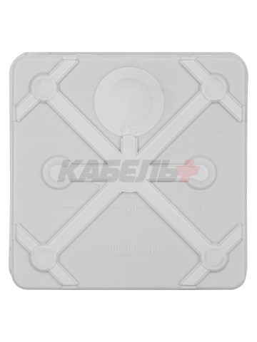 Коробка уравнивания потенциалов( КУП) двухкомп ОП 80х80х40 мм,шина 6х9,6гр.,IP66,  инд. ш/к TDM.