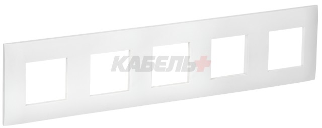 SKANDY Рамка 5-местная SK-F05W арктический белый IEK