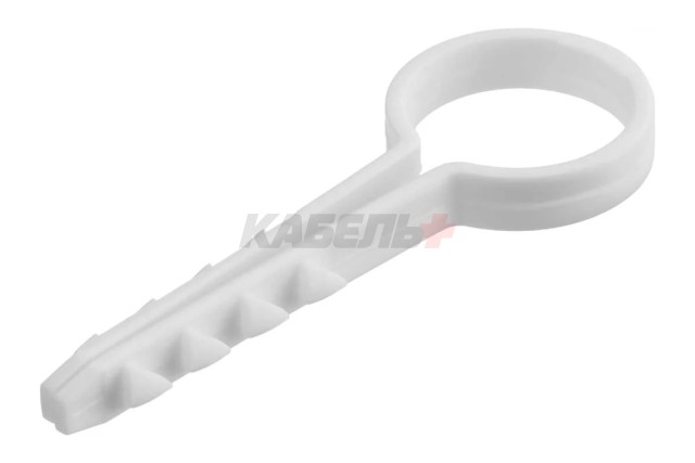 Дюбель-хомут круглый 20мм белый (100шт) TDM