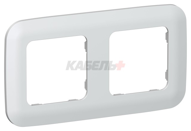FLITE Рамка 2-местная РУ-2-А-ФлЖ жемчуг IEK