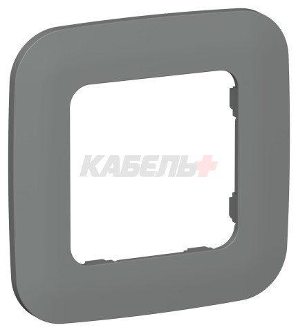 FLITE Рамка 1-местная РУ-1-А-ФлМА мокрый асфальт IEK