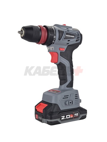 Аккумуляторный бесщеточный шуруповерт MKBL-18BM (Li-ion-2шт, 18В-2.0Ач, съемный патрон, З/У, 0,8-10мм, кейс)