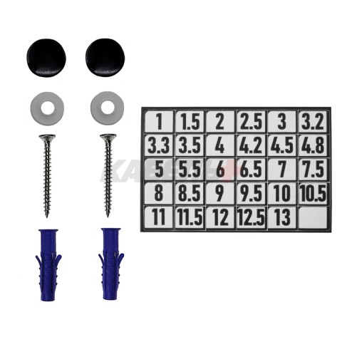 Держатель для сверл настенный, черный REXANT