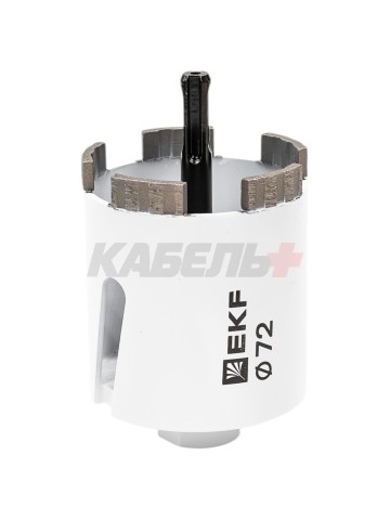 Коронка алмазная Turbo Fast 72 DCH-72TRB Laser M16 EKF Expert