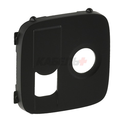 Valena Allure - Лицевая панель розетки TV-RJ45, антрацит