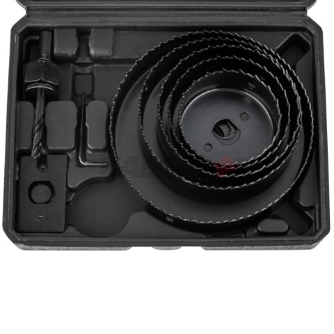 Набор кольцевых пил по дереву, 64-127 мм, 9 предметов KRANZ