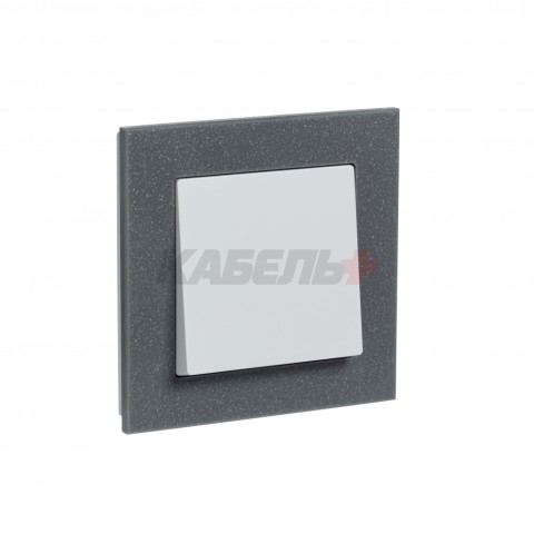 Рамка 1-постовая, МРАМОР АЙС ГРЕЙ