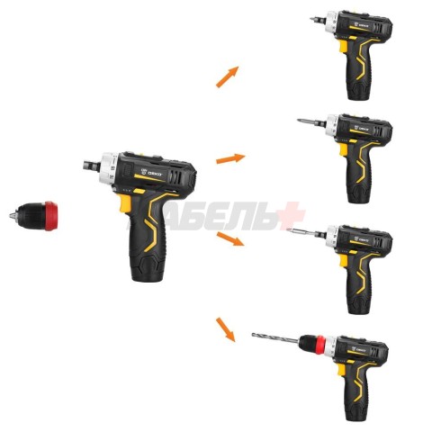 Дрель-шуруповерт аккумуляторная DEKO GCD12DU3 (removable chuck)