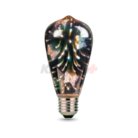 Лампа Gauss Filament ST64 4W Е27 Butterfly-3D LED 1/10/40