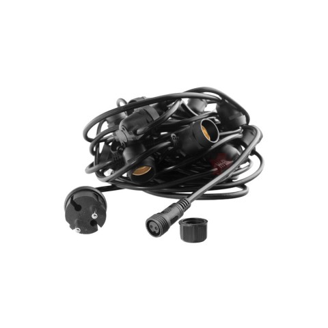 Гирлянда Белт Лайт Gen-Beltlight-20M-40E27-IP65 Black (Шаг 50См/16а/2*1,5mm +1,5m шнур)