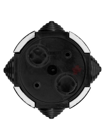 Коробка распаячная фарфоровая D7,8х4,5см черная TDM