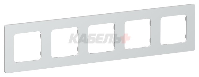 FLITE Рамка 5-местная РУ-5-К-ФлЖ жемчуг IEK