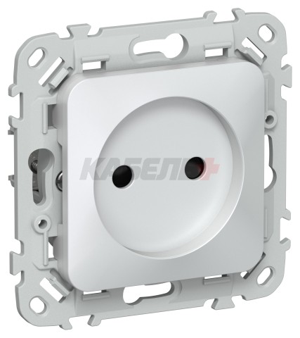 FLITE Розетка без заземления с защитными шторками безвинтовое крепление 10А РСш01-1-ФлЖ жемчуг IEK