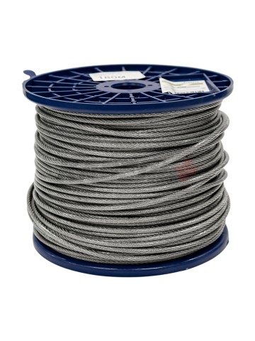 DIN 3055 Трос сталь в ПВХ SWR M 4 PVC М 5 (200м) MFIX